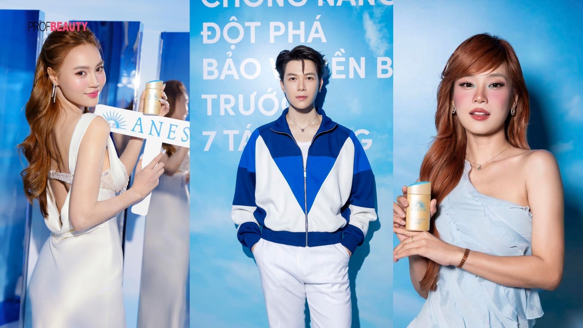 Trải nghiệm kem chống nắng Anessa cùng Anh Tú, Lan Ngọc, Hoàng Yến Chibi