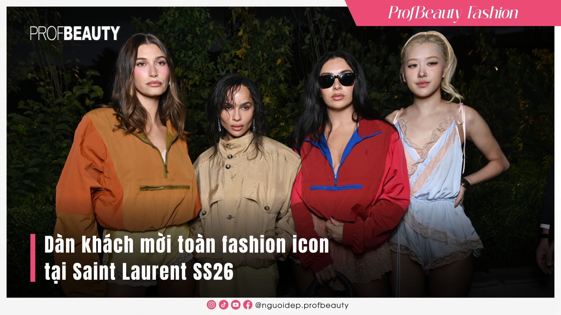 Dàn khách mời toàn fashion icon tại Saint Laurent SS26