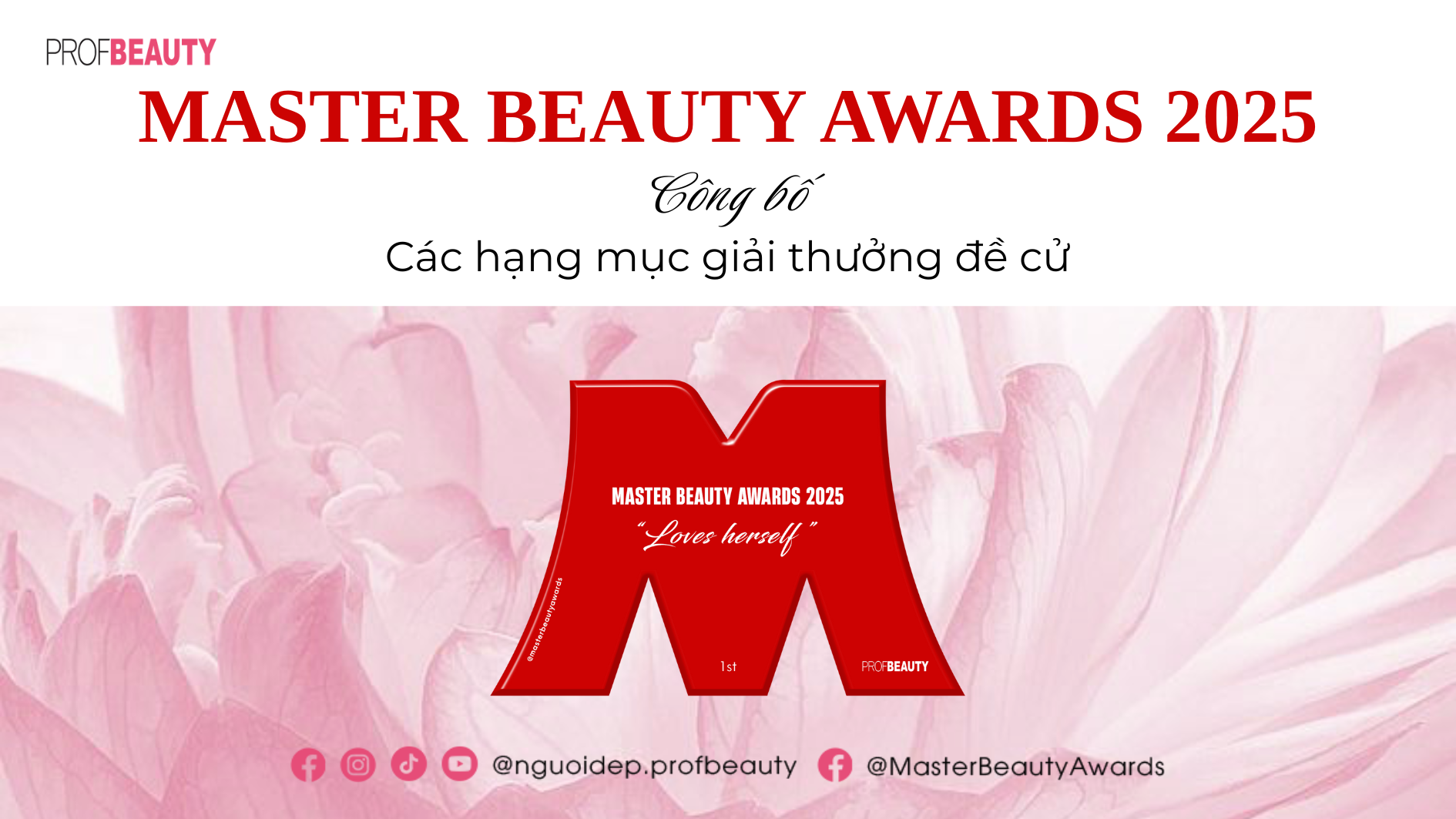 MASTER BEAUTY AWARDS 2025: Công bố các hạng mục giải thưởng đề cử