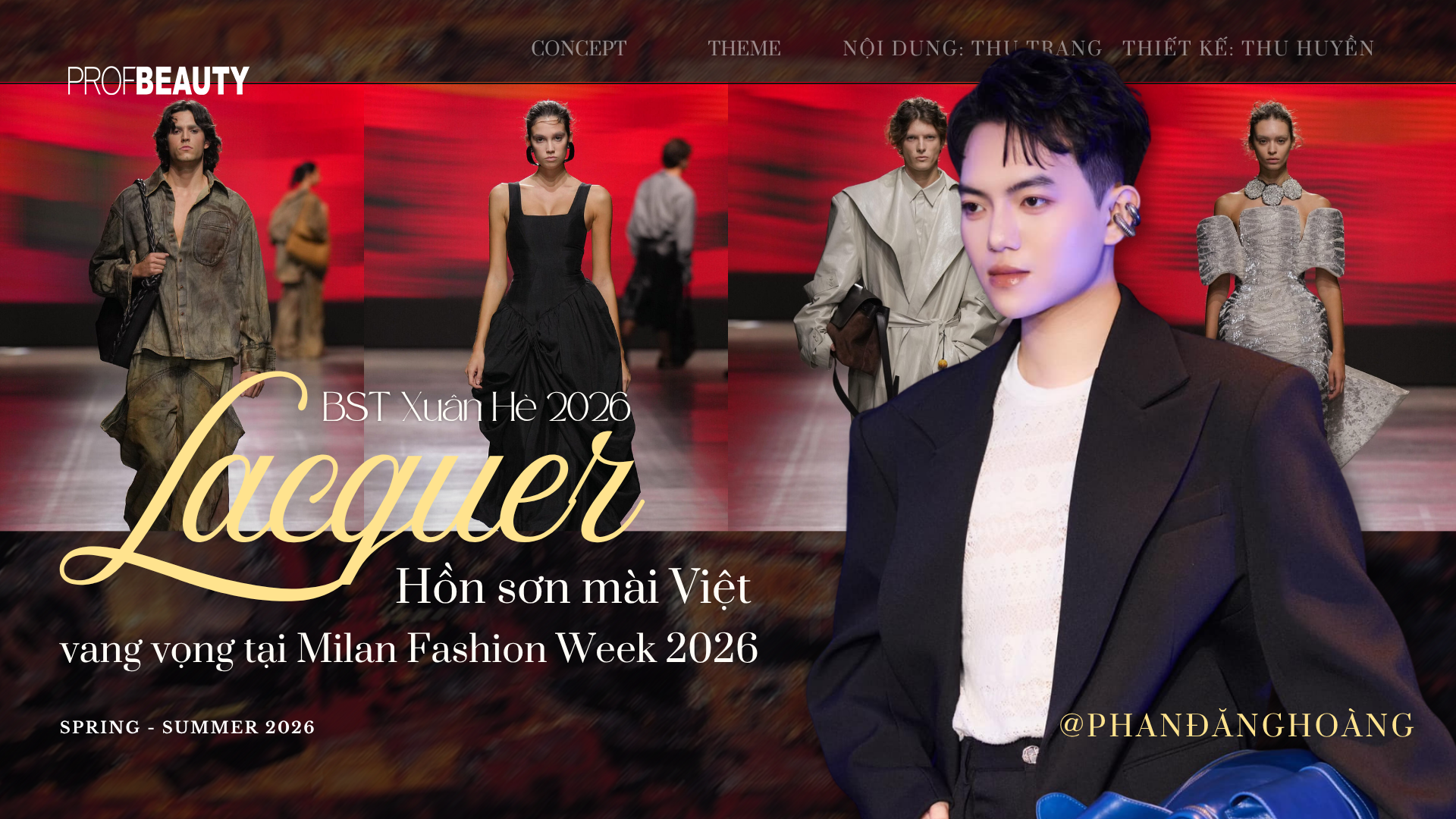BST Xuân Hè 2026 LACQUER: Hồn sơn mài Việt vang vọng tại Milan Fashion Week 2026