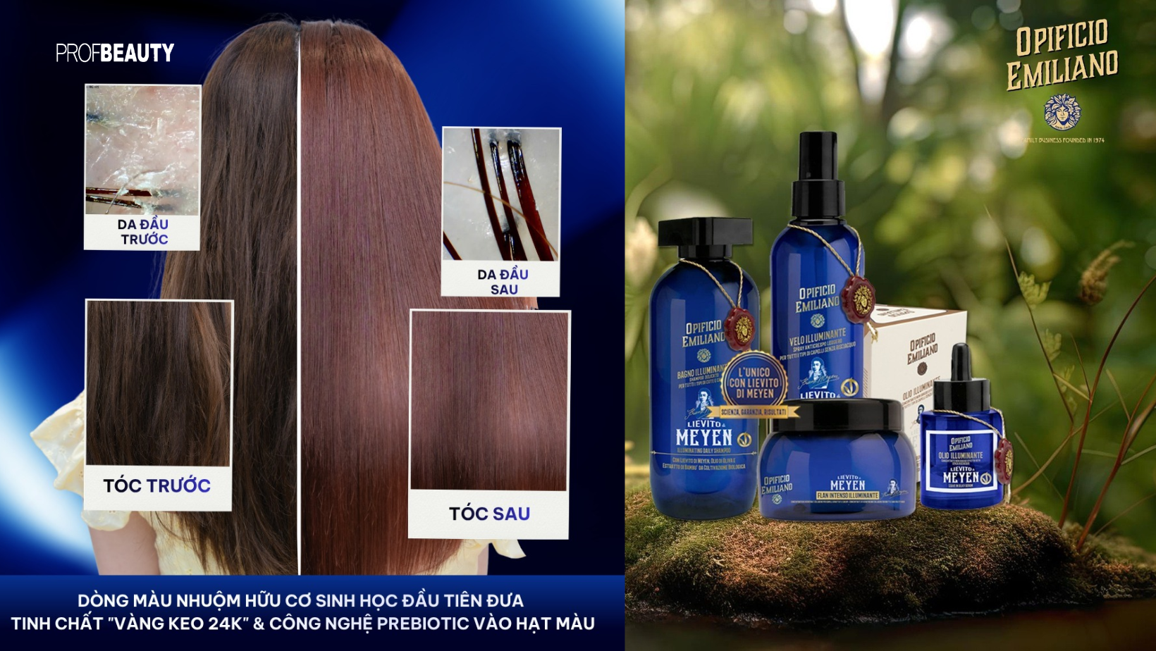 Opificio Emiliano tái sinh tóc phủ bạc thời trang 