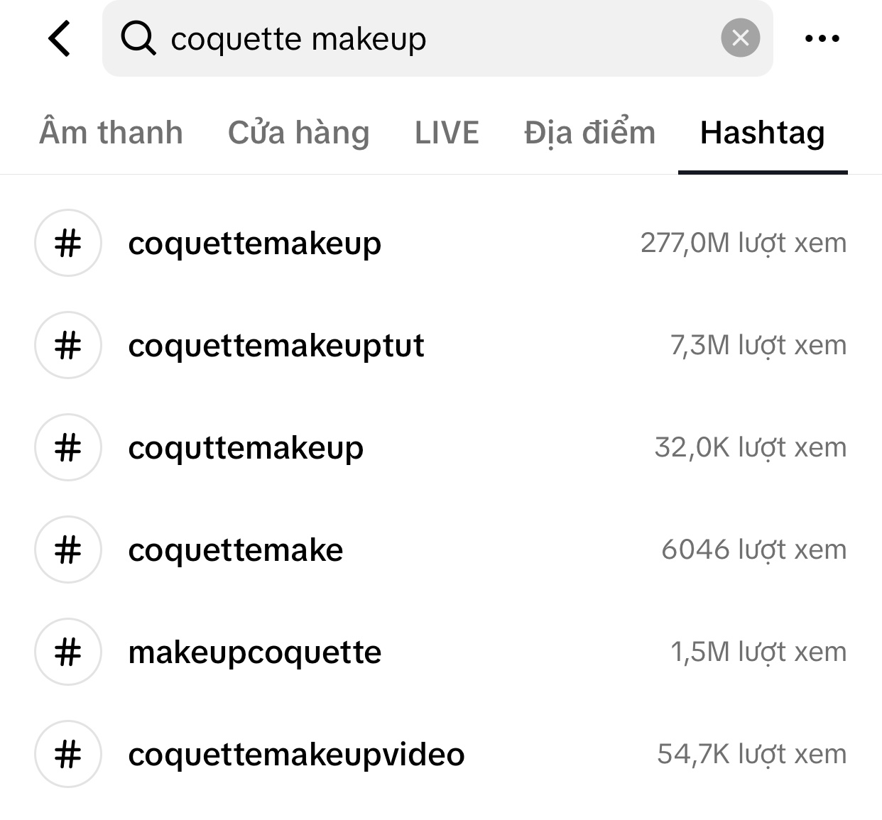 Lượt hashtag “khủng” trên tiktok chứng minh độ hot của xu hướng này. 