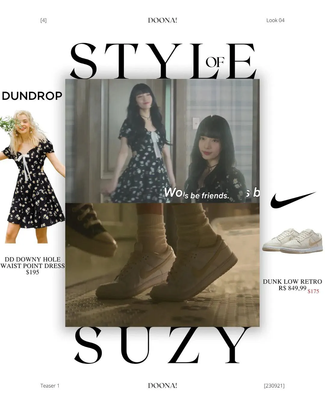 Váy hoa nhí đến từ thương hiệu DunDrop, có giá thành khoảng hơn 3.000.000 đồng.