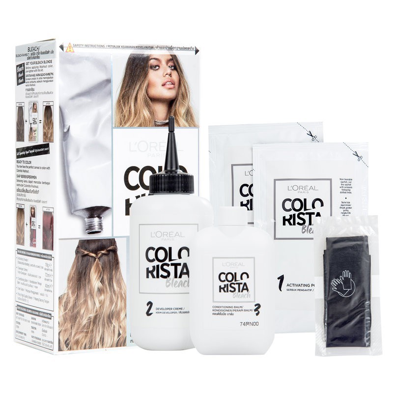 Thuốc tẩy tóc L'Oréal là sự lựa chọn hoàn hảo cho những người mới tập tự tẩy tóc. 